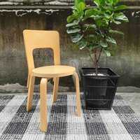 Silla y Taburete de Comedor Artex Estilo INS, Madera Maciza Moderna con Patas de Hierro, Muebles de Alta Gama para el Hogar, Modelo 866, para Cocina y Hotel