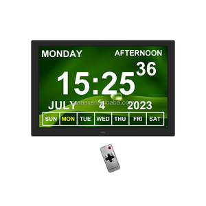 Ưu 15 inch thuốc nhắc nhở đồng hồ hàng ngày tự động mờ cao cấp người cao tuổi Đồng hồ báo thức mất trí nhớ Đồng hồ lịch kỹ thuật số Alzheimer - Product Image 4