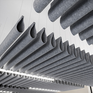 Tiange Studio Hiện Đại Hình Dạng U Trần Vách Ngăn Gạch 100% Polyester Sợi Âm Thanh Tấm Cách Nhiệt Cách Nhiệt Chống Cháy Thiết Kế Đồ Họa - Product Image 6