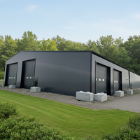 Entrepôt en structure métallique, bâtiment industriel préfabriqué avec système de plancher en mezzanine, structure secondaire en acier galvanisé à chaud