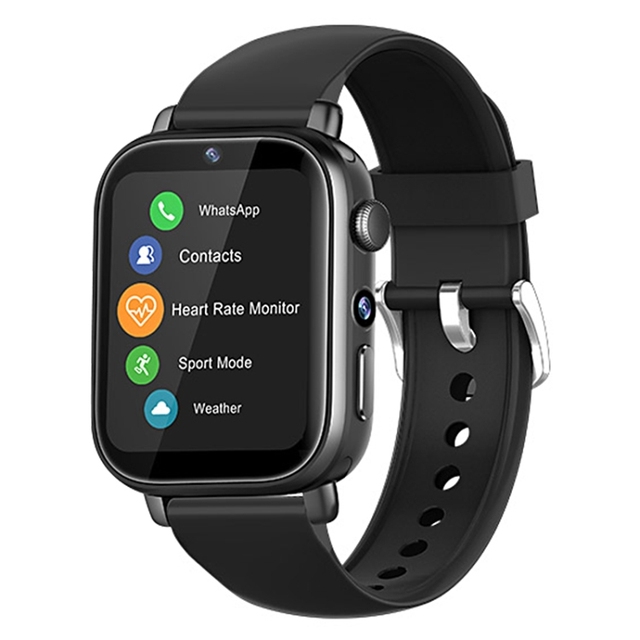 Best Price UNIWA X1S 1.9" 4G Android 8.1 Memory 1G+8G Dual Cameras Smart Watch Support Temperature Measurement