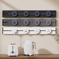 KLASS Smart Rail Prises Modulaires sur Rail – Excellent Prix – Prises Murales Mobiles en Acier Inoxydable (UK/US) – 13A