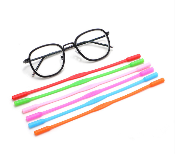Wholesale Children's Elastic Silicone Sunglasses Strap Non-Slip Ear Hook and Glasses Chain with Non-Slip Rope Band