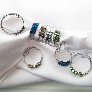 Anillo de desintoxicación corporal de hematita para terapia magnética divertida, anillo giratorio terapéutico linfático de piedra Natural de acero inoxidable ajustable para hombres - Product Image 4