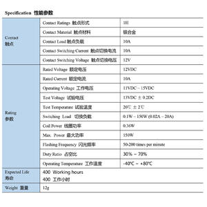 Relé intermitente <span class=keywords><strong>LED</strong></span> 12V 10A para motocicleta y coche 2 pines señal de giro iluminación intermitente accesorio electrónico - Product Image 5