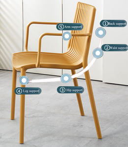 Bán buôn giá rẻ Nordic <span class=keywords><strong>Stackable</strong></span> ghế ngoài trời khách sạn hiện đại nhựa nhà hàng ăn uống ghế PP cho các sự kiện cà phê cửa hàng - Product Image 3