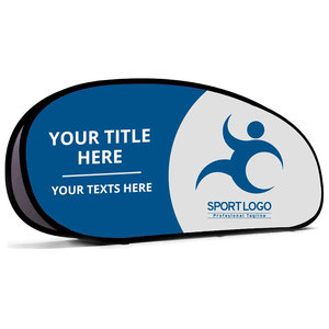 Factory Outdoor Promotion Advertising Custom logo a Frame <strong>Banner</strong> Stand Bean Triangle <strong>Round</strong> Shape Pop up <strong>Banner</strong> - Product Image 6