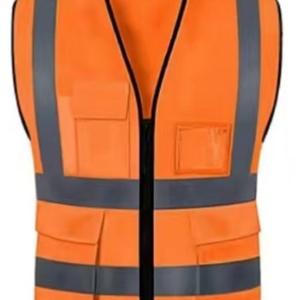 Gilet de sécurité haute visibilité réfléchissant jaune-vert multi-poches, vêtement de travail conforme à la norme ANSI Classe 2 - Product Image 5