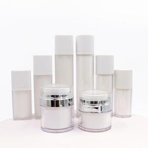 Flacon pompe sans air personnalisé en plastique AS avec bouchon, 30ml, 50ml, 100ml, 120ml, 250ml, pour emballage cosmétique et soins de la peau - Product Image 6