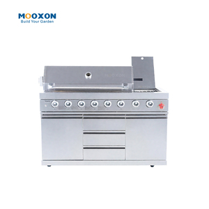 Outdoor-Küche mit LED-beleuchteten Knöpfen, herausnehmbarer Fettwanne und schnell aufheizendem Grill - Product Image 2