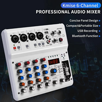 Console de mixage audio portable 6 canaux, 99 effets sonores, console audio professionnelle pour PC, streaming en direct, podcasting, spectacles de DJ