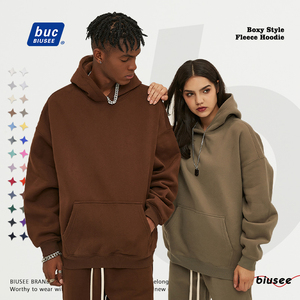 Fleece Lined Hoodie Wholesale High Quality Heavyweight 350 Grams 100% Cotton <strong>Custom</strong> <strong>Design</strong> Oversized Men's Hoodie - Product Image 2