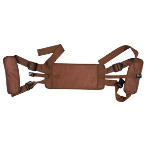 Ceinture de méditation yoga marron café, double support lotus, correcteur de posture, soutien lombaire, accessoire de fitness unisexe - Product Image 4