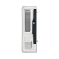 Porte d'entrée Euro RV entièrement blanche 580*1850mm en alliage d'aluminium avec moustiquaire coulissante pour caravane, camping-car, fourgonnette