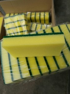 Vente en gros en vrac Prix bon marché Éponges en PU avec tampon à récurer Éponges de nettoyage de la vaisselle Éponge de nettoyage de cuisine pour le ménage - Product Image 6