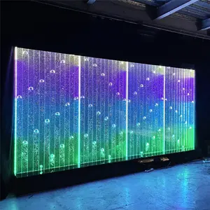 Customized Wedding Decoration Led Color Changing Glowing Waterfall Bubble Wall