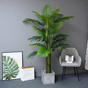 Artificial Palm <b>Tree</b> 2.4m High Simulation Indoor <b>Outdoor</b> Decor Potted Plant For Home Hotel Wedding Props - Product Image 2