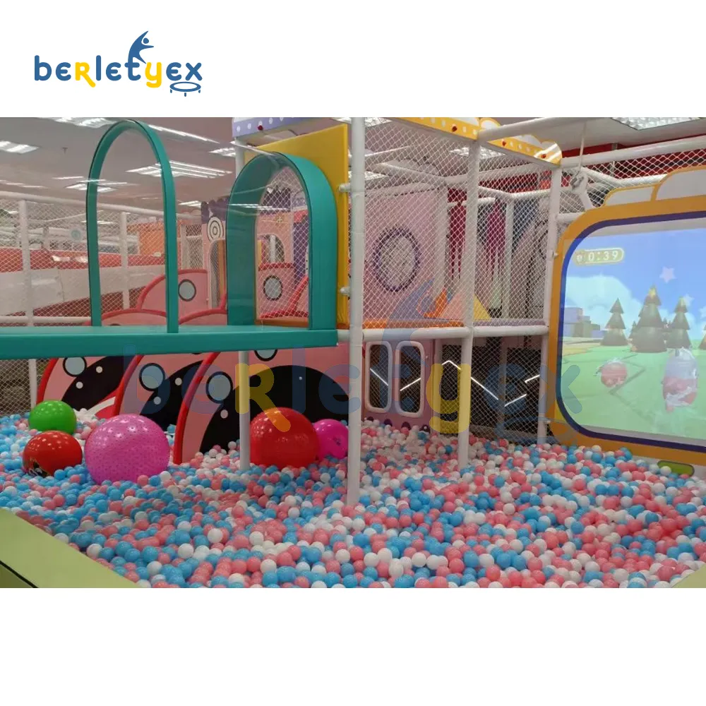 Berletyex parco giochi al coperto scivolo modulare morbida area gioco sabbia centro giochi per bambini a tema parco giochi al coperto attrezzature commerciali