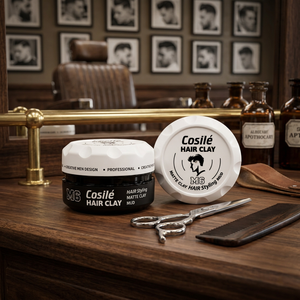 Private Label Shine-free Natural <b>Hair</b> Strong Hold Matt <b>Clay</b> <b>Hair</b> <b>Clay</b> for Men Styling Matte Volumizing Texture - Product Image 1