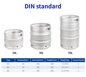 1/6bbl 1/4bbl 1/2bbl <span class=keywords><strong>Kegs</strong></span> 5L/10L/15L/20L برميل فارغ بيع بالجملة دلو لتخزين البيرة والنقل - Product Image 6