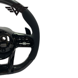 <span class=keywords><strong>Volant</strong></span> de voiture de style classique de luxe adapté à <span class=keywords><strong>Mercedes</strong></span> Benz 809 AMG 223Y W205 <span class=keywords><strong>W245</strong></span> <span class=keywords><strong>Classe</strong></span> C G en fibre de carbone véritable, fabrication sur mesure - Product Image 3