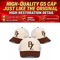 Gorras de Béisbol al por Mayor de Fábrica G5 con Visera Curva, 5 Paneles, Forro de Satén, Gamuza y Pedrería, San Judas Tadeo, Gorras Rico
