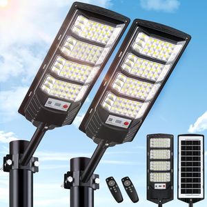Lampe <span class=keywords><strong>solaire</strong></span> <span class=keywords><strong>LED</strong></span> intégrée IP65 la plus vendue, éclairage extérieur étanche pour jardin avec télécommande, portable, 2000 lumens - Product Image 1