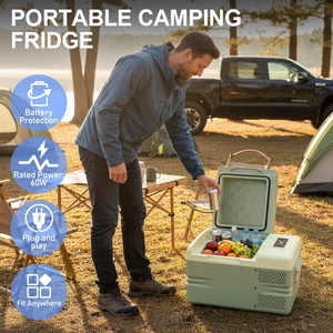 Nevera Portátil con Compresor para Auto, Certificada por la CE, 12 V, Ideal para Vacaciones en la Playa, Refrigerador para Auto de 60 W - Product Image 1