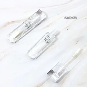 Cosmetic package customization transparent lip gloss tube irregular shape lipgloss bottle