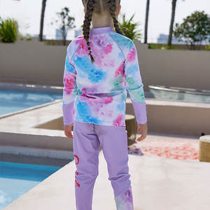 Fabricante de Maiôs Modestos para Crianças 2025, Conjunto de Praia para Meninas com Proteção UV 50+, Roupa de Mergulho em 3 Peças - Product Image 5