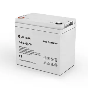 Batterie solaire Gel à Cycle profond 12V 48V 50ah 60ah 80ah 100ah