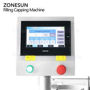 ZONESUN ZS-AFC30 a doppia testa servomotore automatico piccolo Volume cosmetico smalto per unghie monoblocco rotante tappatrice di riempimento