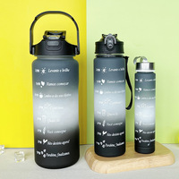 Bouteilles d'eau en plastique réutilisables de sport de gymnastique de logo personnalisé de couleur bouteille d'eau potable de sublimation