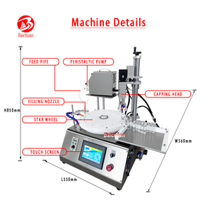 Machine de remplissage de flacons cosmétiques pour <span class=keywords><strong>gloss</strong></span>, huiles essentielles, mascara, crèmes et parfums - Product Image 3