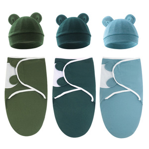 Vêtements pour bébés en gros, ensemble de couverture anti-coup de pied en coton pur uni, <span class=keywords><strong>gigoteuse</strong></span> pour bébé - Product Image 3