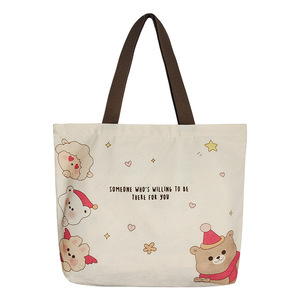 Borsa a Tracolla in Tela con Cerniera per Studentesse, Grande Capacità, Stile Coreano, Design alla Moda - Product Image 5