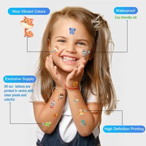 Tatuaggi Temporanei Personalizzati a Tema Cartoni Animati, Non Tossici, di Alta Qualità, Sicuri per la Pelle, Adesivi per il Corpo per Bambini - Product Image 2