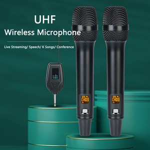 Micrófono inalámbrico universal UHF KTV para teléfono inteligente, computadora, podcasting, <span class=keywords><strong>Vlogging</strong></span>, Youtube, entrevista - Product Image 5