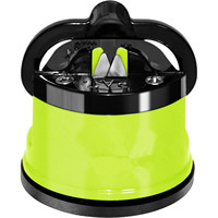 Meilleure vente Mini aiguiseur de couteaux portable Petits gadgets de cuisine Aiguiseur de couteaux avec base à ventouse Outil d'affûtage rapide de couteaux