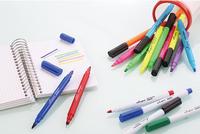 Marqueurs permanents RTS CD/DVD personnalisables 12pcs Slim Barrel avec ensemble multicolore pour un usage professionnel