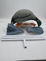 Leurre de chasse réaliste en PE avec ailes rotatives pour la chasse en extérieur et l'éloignement des oiseaux (Canard mâle/Canard femelle)