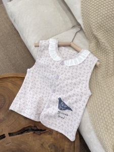 <span class=keywords><strong>Gilet</strong></span> Enfant Double Couche Prêt à Expédier 95,5% Coton Spandex Extérieur Doublure Mélange Soie Laine Garçons Filles Sans Manches En Stock - Product Image 4