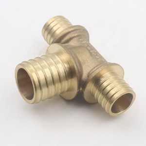 Valvola di arresto maschio PEX in ottone da 25 mm con superficie placcata per <span class=keywords><strong>tubi</strong></span> PEX a innesto a pressione per acqua - Product Image 6