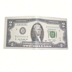 กระเป๋าสตางค์ลายธนบัตร 100 ดอลลาร์ สำหรับผู้ชายและผู้หญิง แฟชั่นพิมพ์ลายเงินตราประจำชาติบนผ้าแคนวาส - Product Image 4