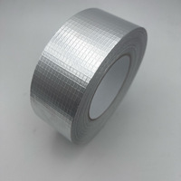 Ruban adhésif en aluminium et fibre de verre, résistant aux hautes températures, maille 5x5mm, étanche aux solvants