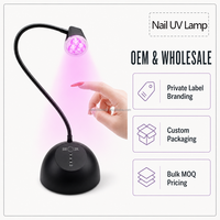 Lampe de séchage portable pour gel à ongles, lampe LED UV pour thérapie par la lumière, équipement de manucure, fournisseur d'équipements de beauté, lampe à ongles pour manucure à domicile