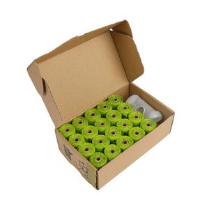 Sac à déjections canines biodégradable avec logo personnalisé, compostable, en amidon de maïs, portable, sac à déjections pour animaux de compagnie, sac à déjections pour chiens - Product Image 6