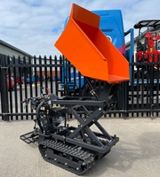 KONSTANT מסלול משליך מלא הידראולי 500kg מסלול סורק גן כוח בארו סורק מיני משליך עם דיזל בנזין מנוע