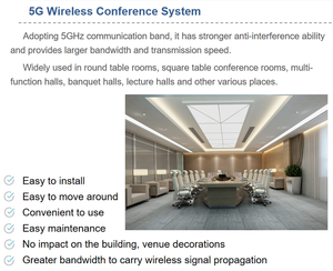 Hệ thống hội nghị kỹ thuật số phòng hội nghị giải pháp hội nghị âm thanh và <span class=keywords><strong>video</strong></span> - Product Image 3