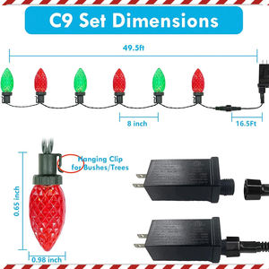Bombilla LED de Alta Calidad con Nuevo Diseño 2026, Luces Navideñas C9 RGBW, Luces Navideñas LED C9 de Colores - Product Image 5